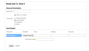 How to set up goals in google analytics